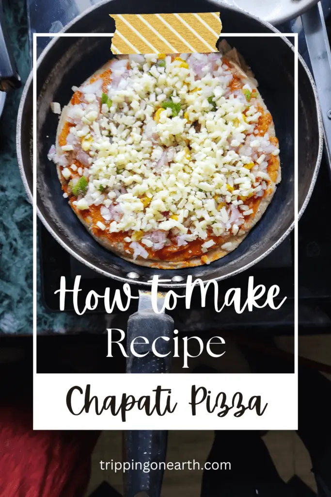 winter vegetarian recipes Indian: Chapati Pizza