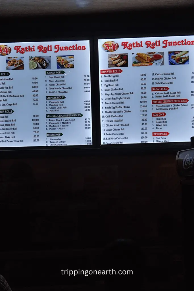 fast food restaurants in model town Yamunanagar kathi roll junction menu