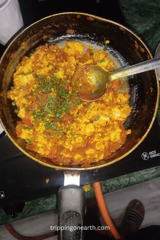 30 minutes indian dinner recipes: Paneer Bhurji