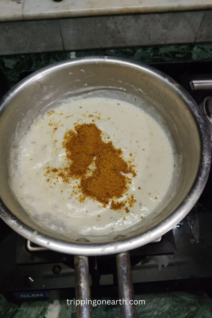 added maggi masala in the sauce