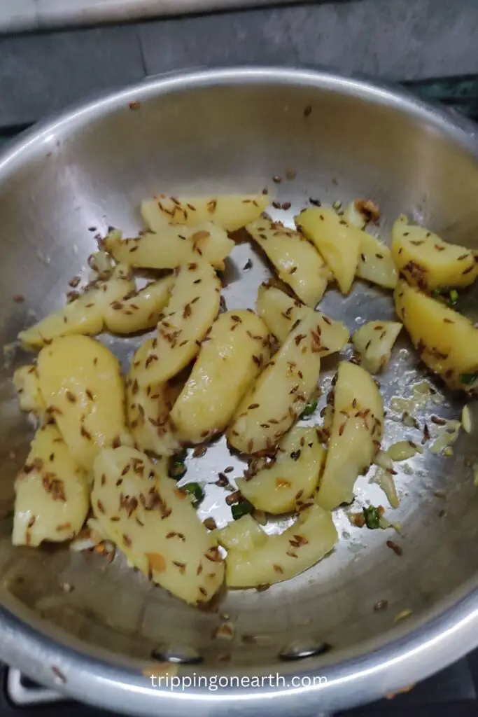 potatoes in the mixture