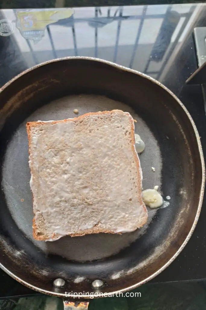 place the other slice of bread on the top