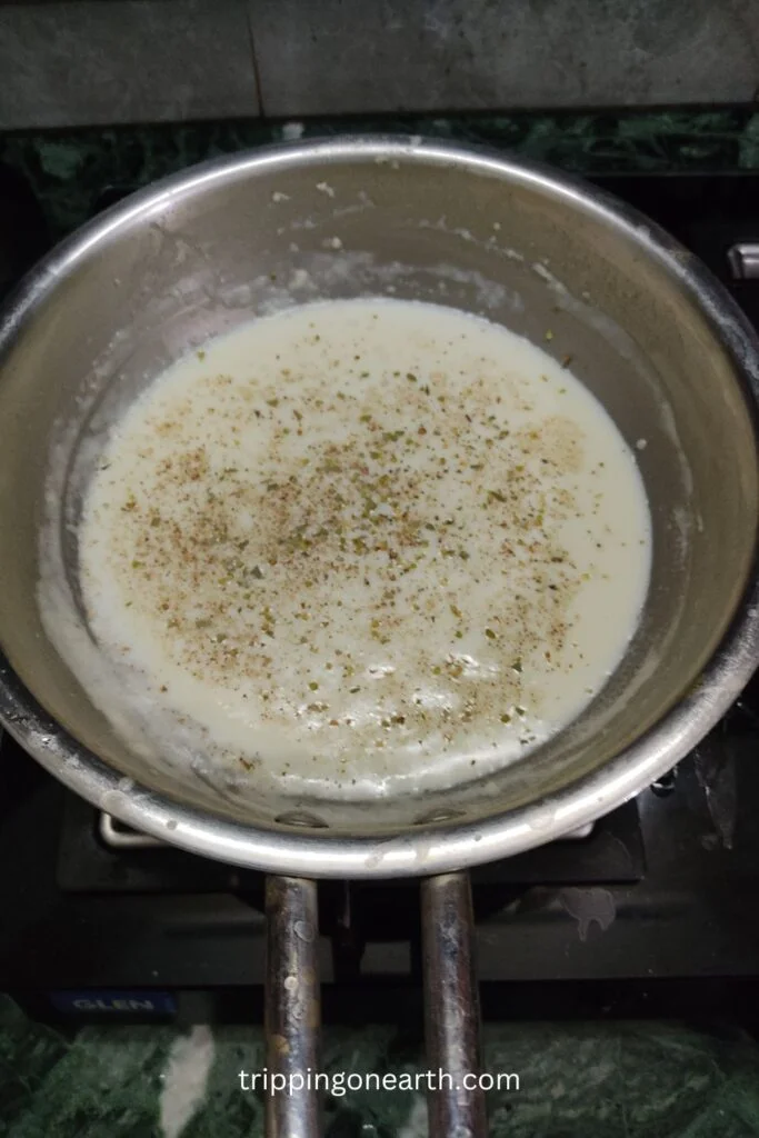 added oregano and black pepper