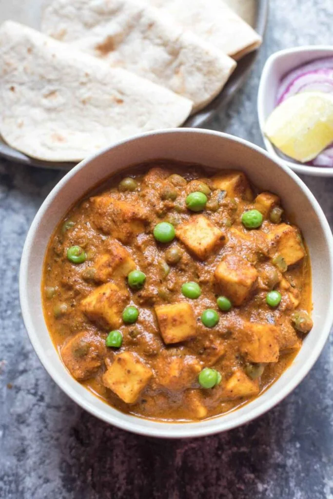 instant pot matar paneer - paneer diet recipes