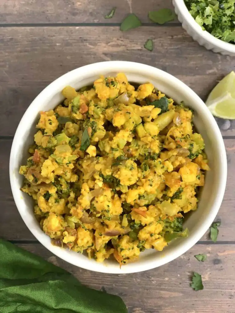 broccoli paneer bhurji - paneer weight loss recipe