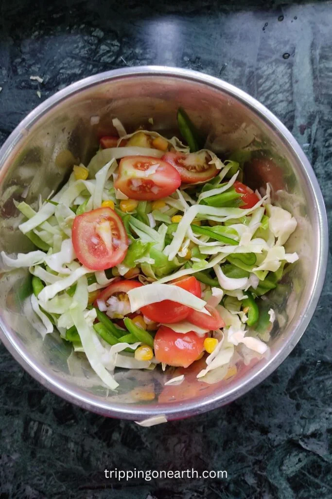 golden girl salad in a bowl