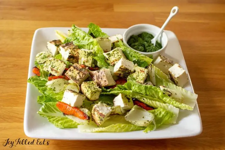 grilled paneer salad - paneer recipes for gym diet