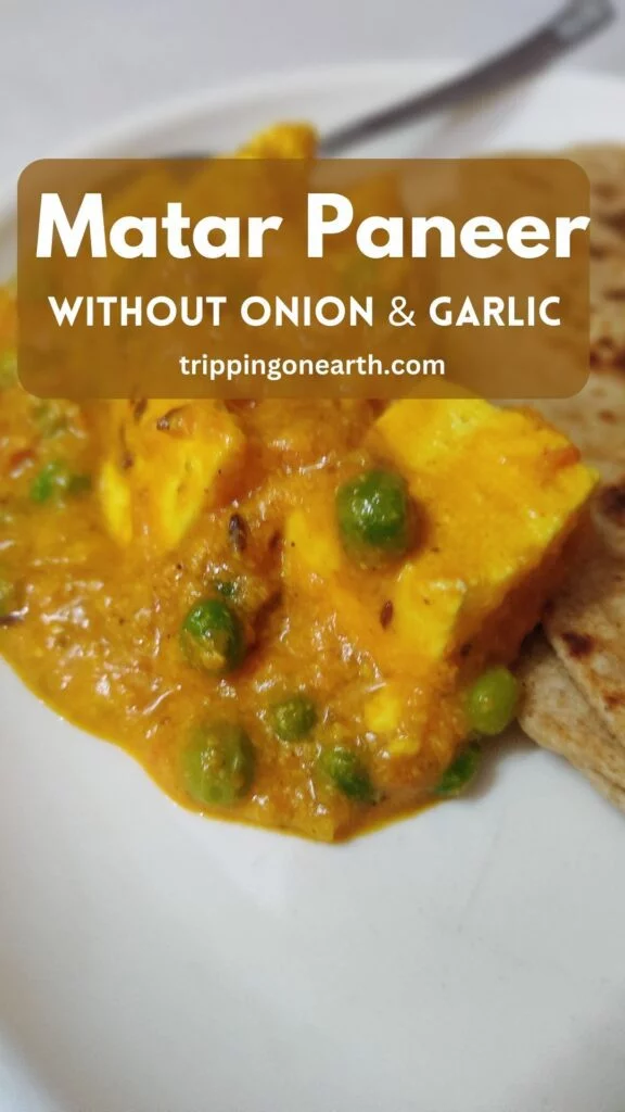 matar paneer without onion and garlic pin 2
