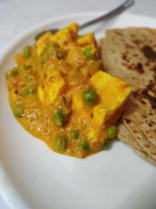 matar paneer without onion and garlic