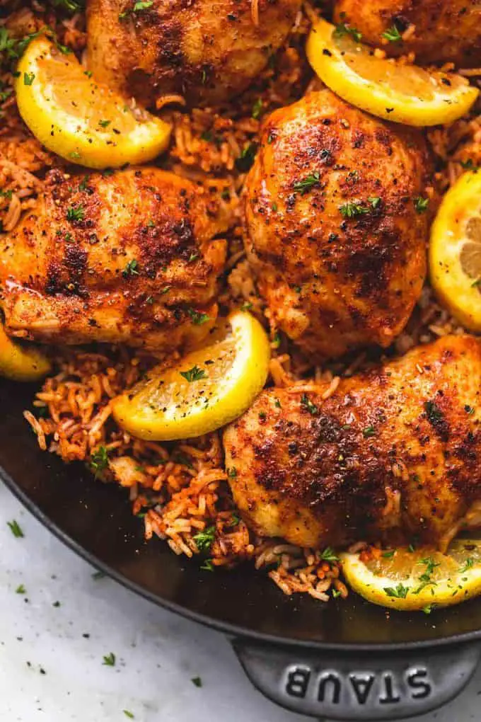 easy last minute dinners: One-Pan Spanish Chicken and Rice