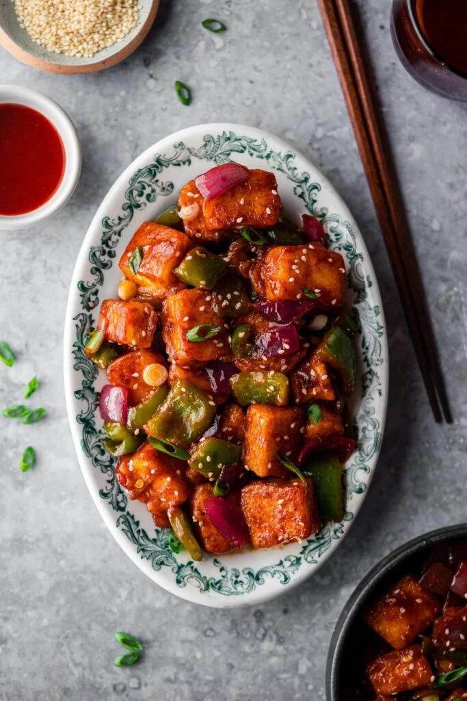 30 minutes indian dinner recipes: Chili Paneer