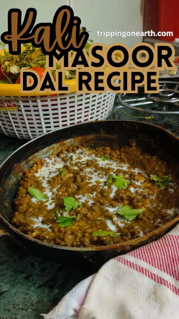 kali masoor dal recipe pin 3