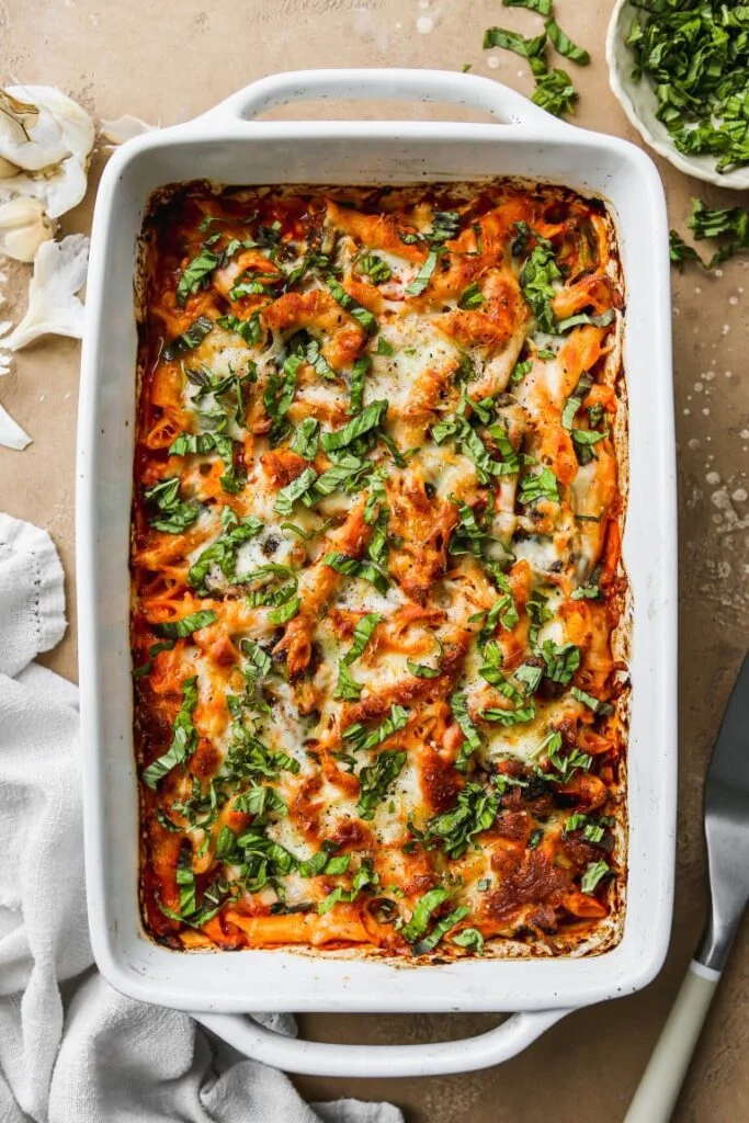 Easy Cottage Cheese Pasta Bake