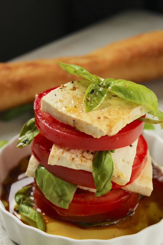Vegan Italian Recipes: Vegan Caprese Salad
