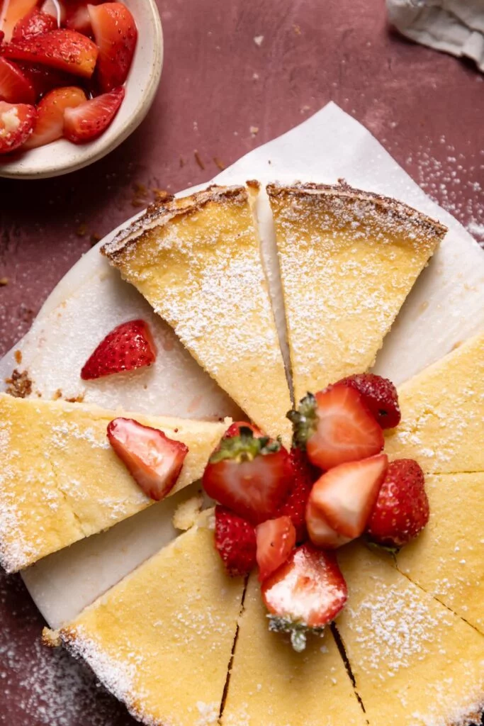 Creamy One Bowl Italian Ricotta Cheesecake