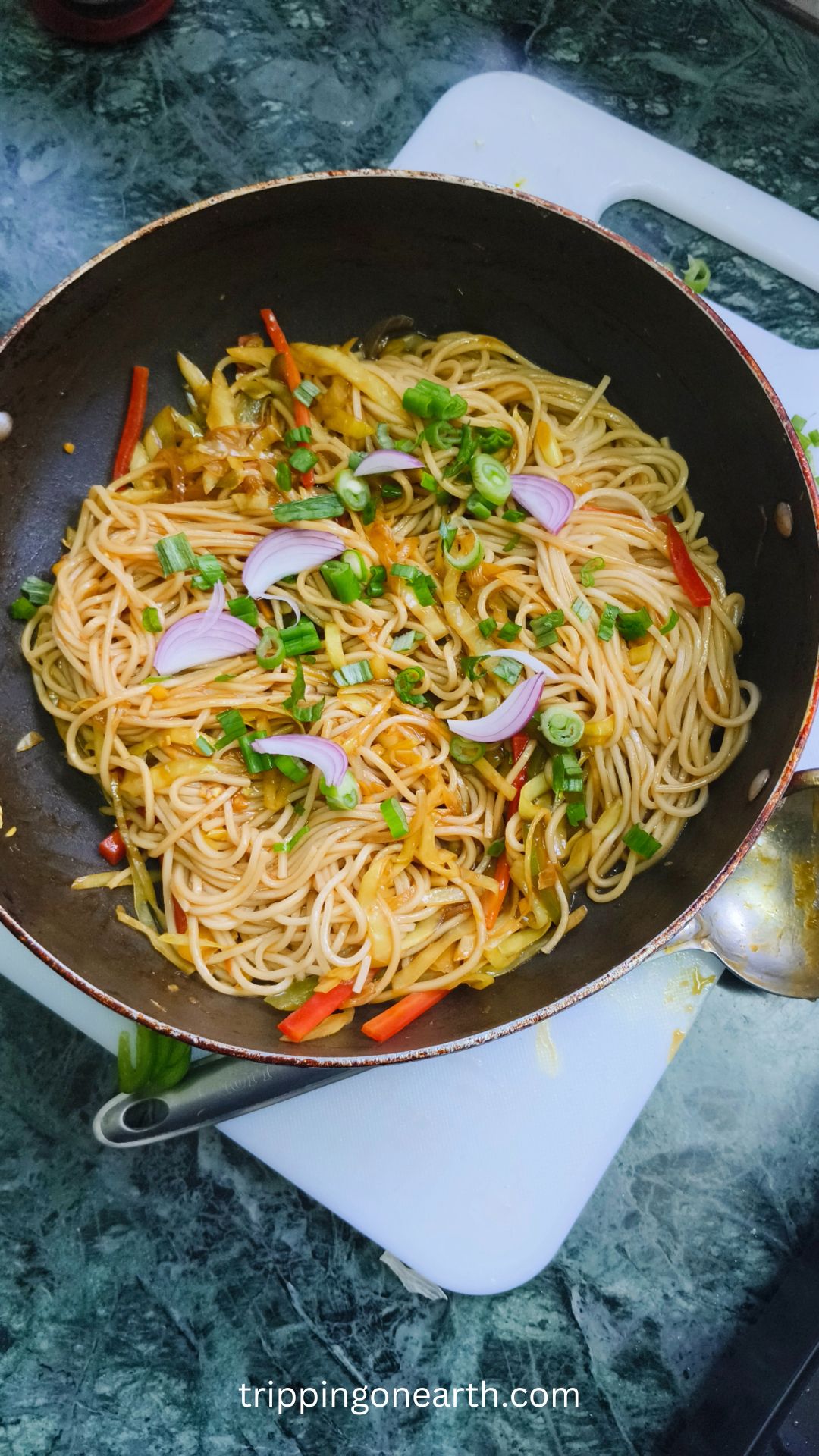 Singapore Street Noodles: 15-Minute Effortless Vegan Recipe - Tripping ...