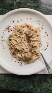 mushroom alfredo pasta