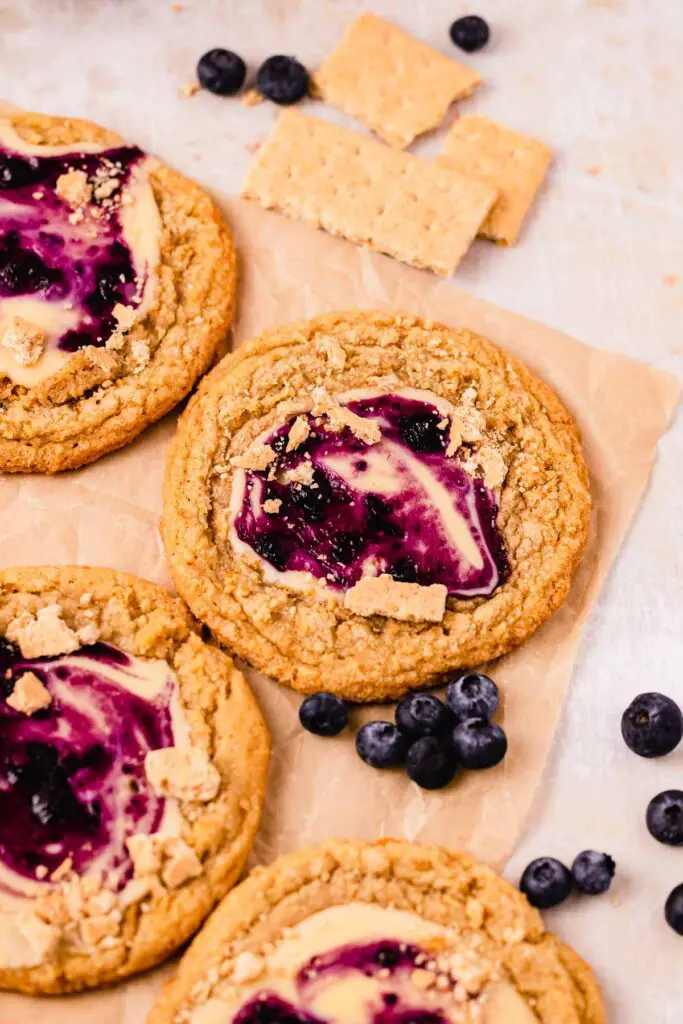Summer Sugar Cookies: Blueberry Cheesecake Cookies