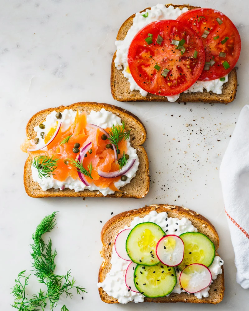 High Protein Recipes With Cottage Cheese: Cottage Cheese Toast