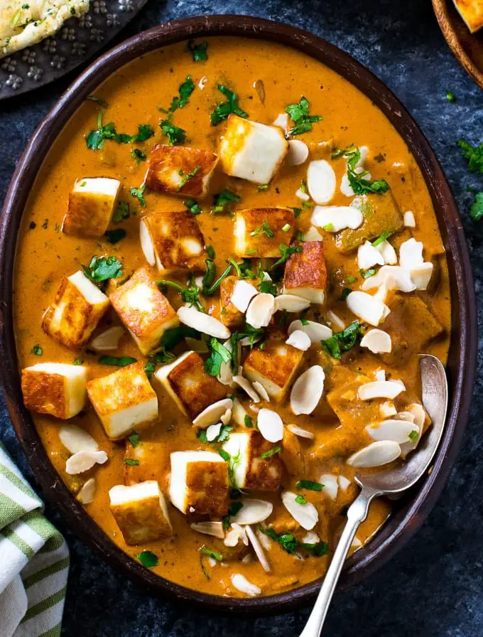 High protein Low Carb Cottage Cheese Recipes: Badami Paneer Curry