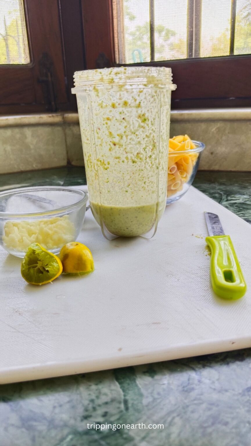 10-Minute Easy Pistachio Sauce ( Pistachio Pesto Recipe ) - Tripping On ...