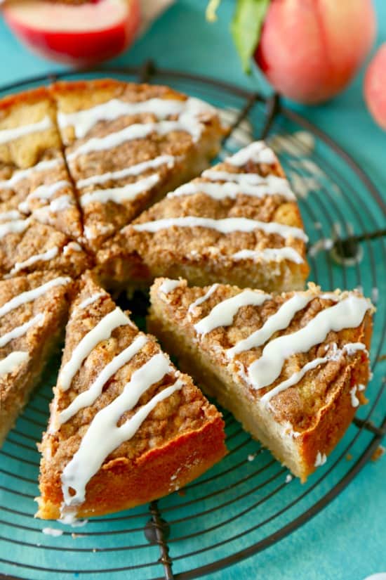 White Peach Recipe: White Peach Coffee Cake