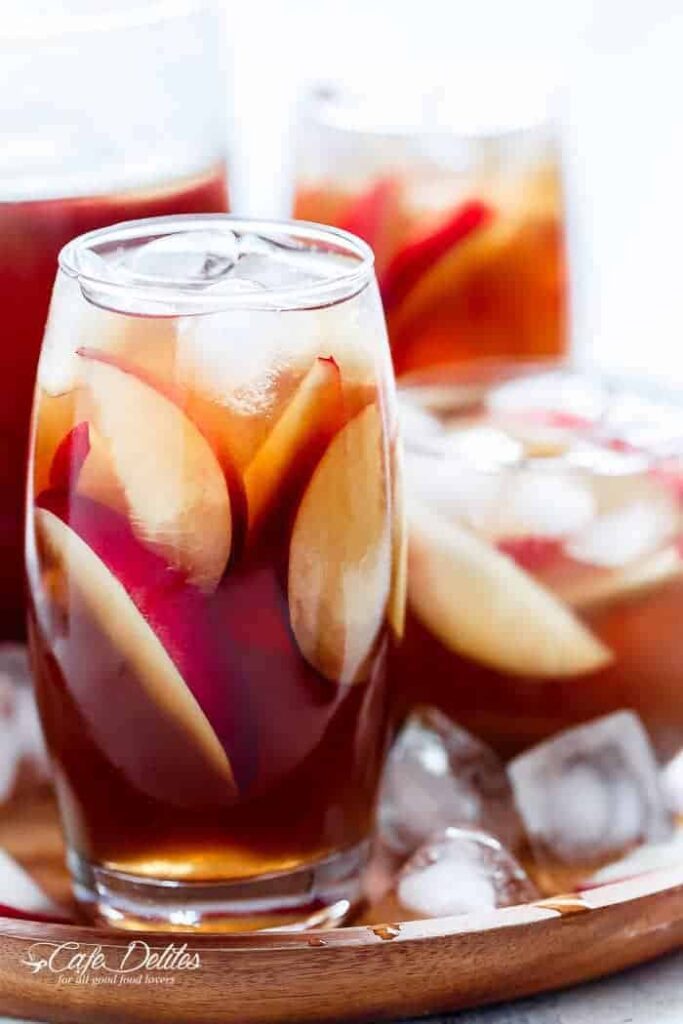 White Peach Recipe: White Peach Iced Tea