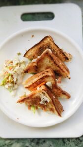 Coleslaw sandwich