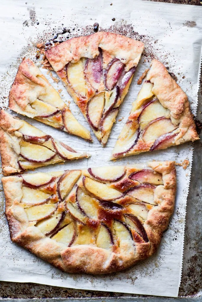White Peach Recipe: White Peach Frangipane Galette