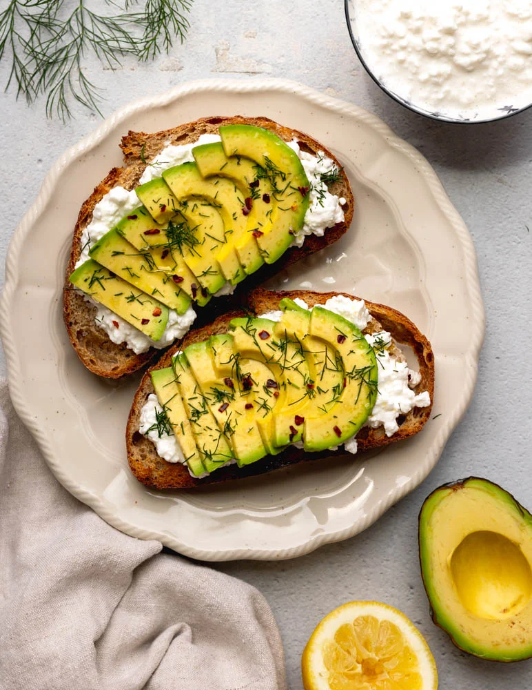 5-Minute Protein Packed Cottage Cheese Avocado Toast