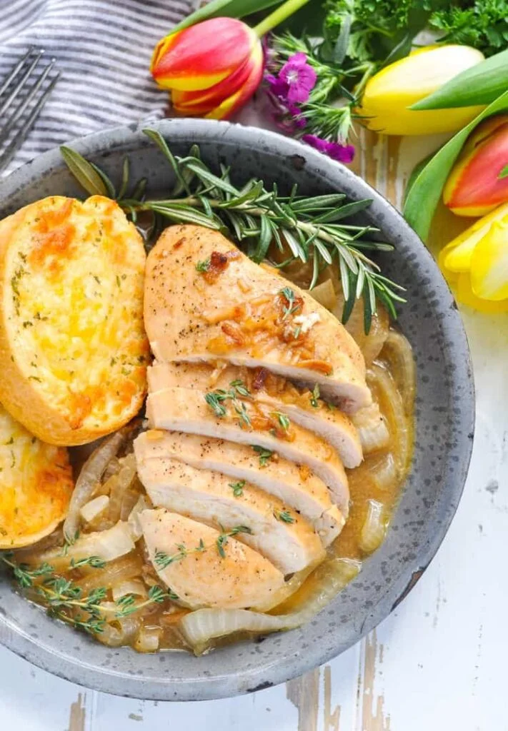 Dump-and-Bake French Onion Chicken