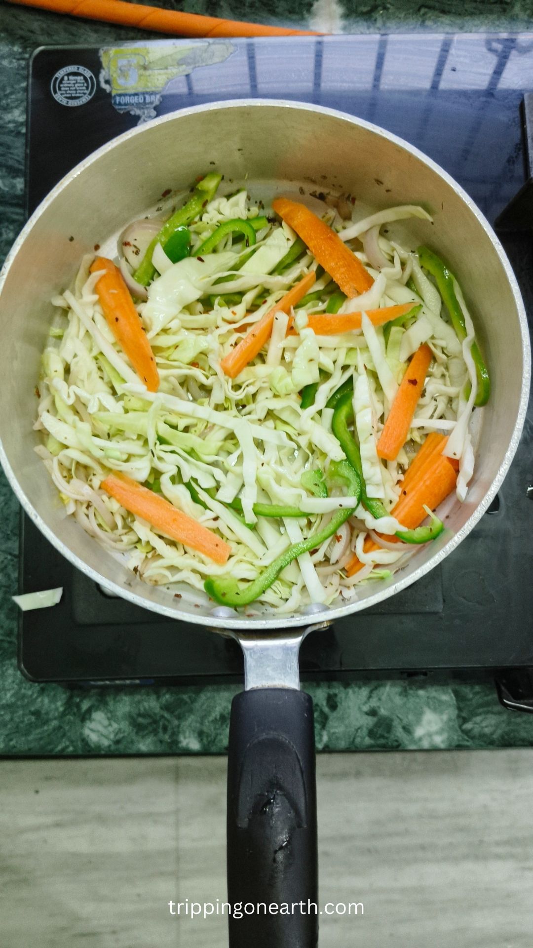 Healthy Cabbage Carrot Stir Fry - Tripping On Earth