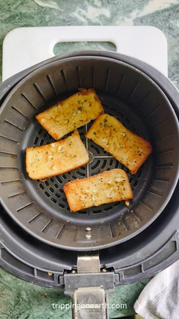 cooked texas toast in air fryer