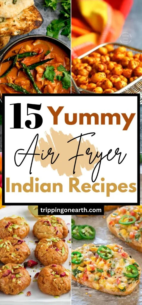 Air fryer Indian recipes pin 3