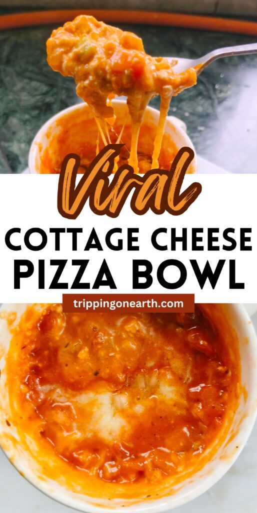 Cottage cheese pizza bowl pin