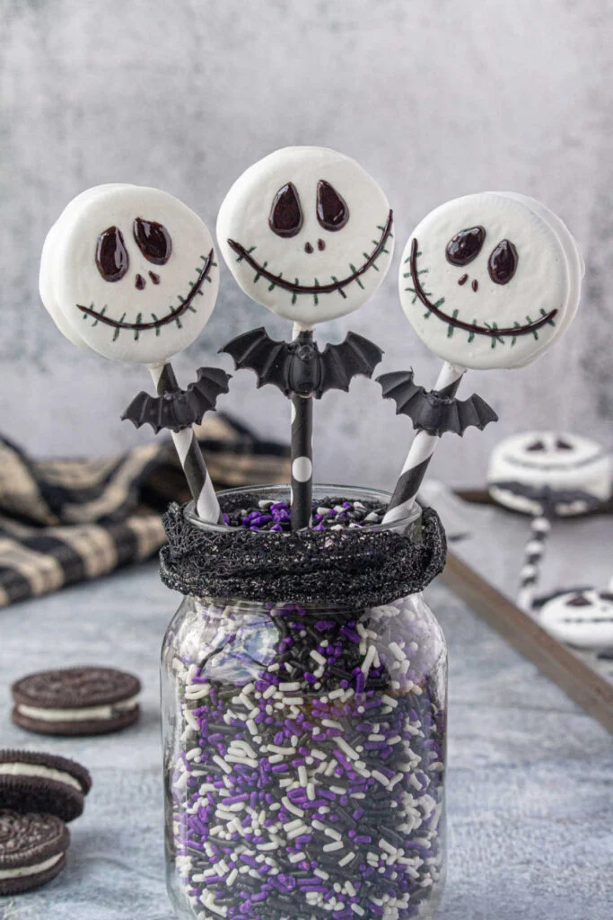 Jack Skellington Oreo Pops