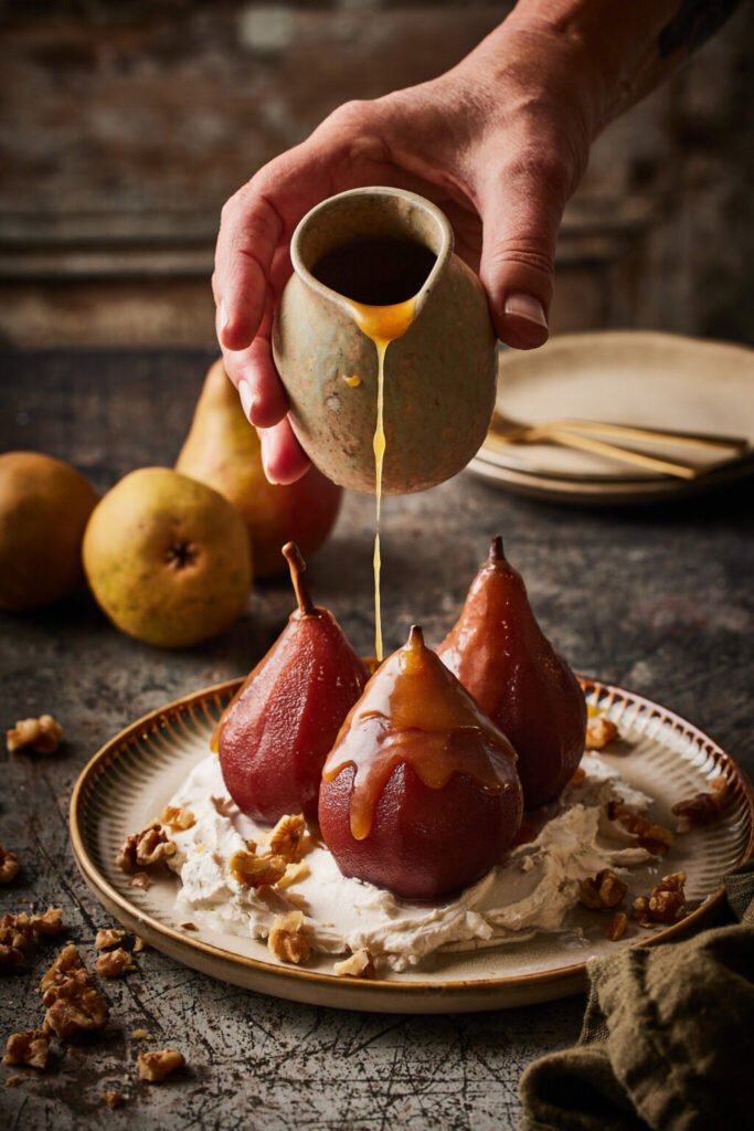 Slow Cooker Poached Pears