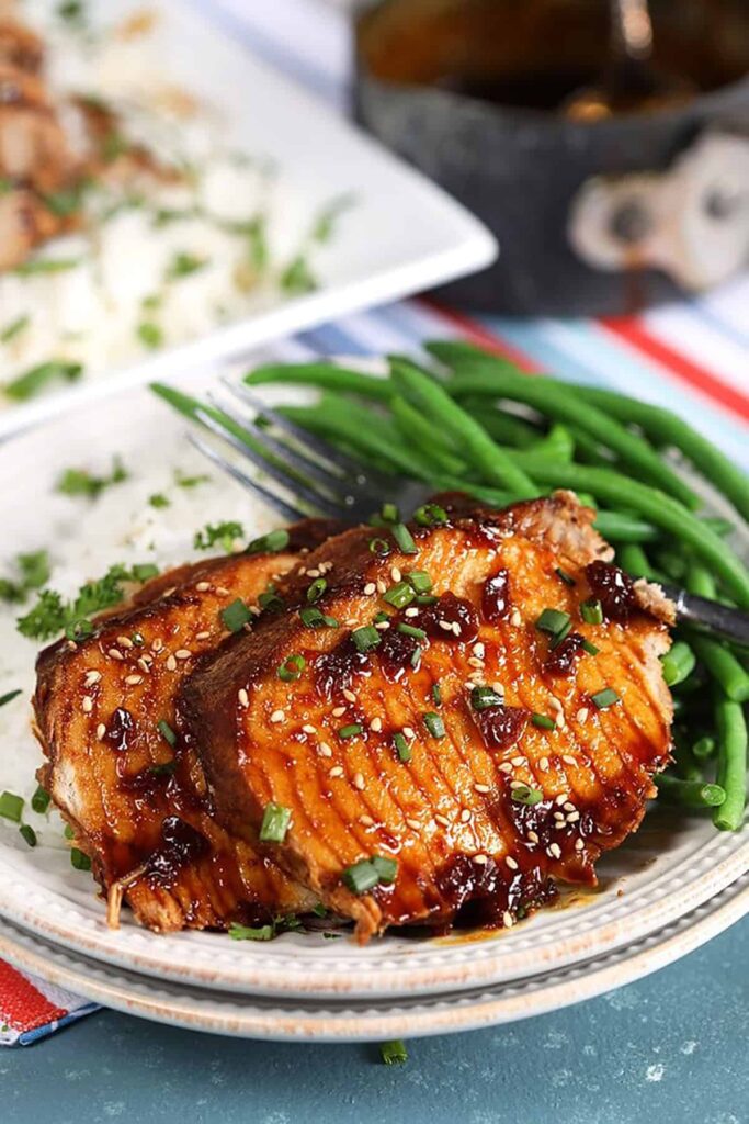 Crockpot Pork Loin With Honey Garlic Sauce