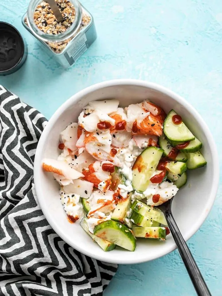 Cottage Cheese Crab Bowl