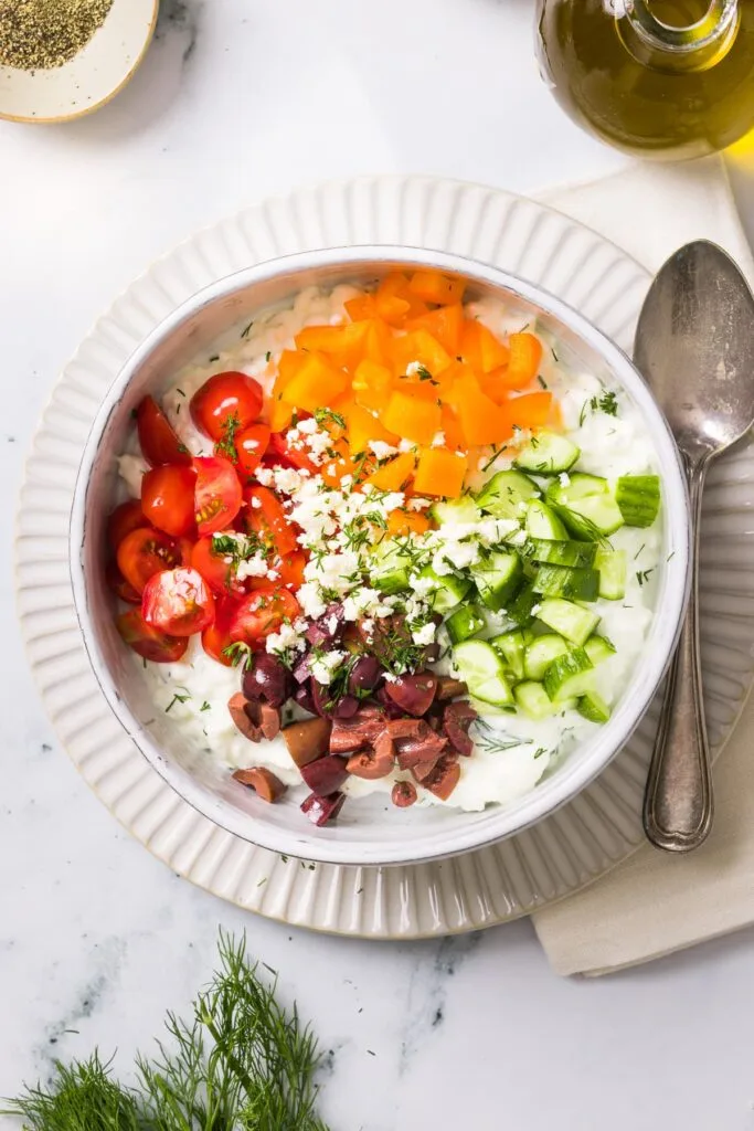 Cottage Cheese Greek Bowl