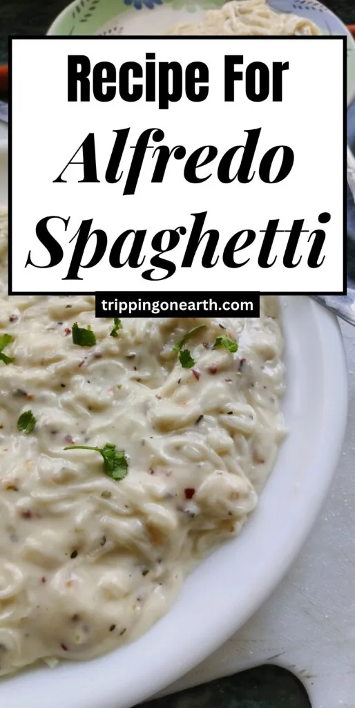 Spaghetti alfredo recipe pin