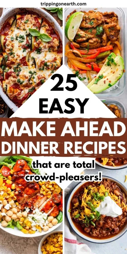 make ahead dinner recipes pin