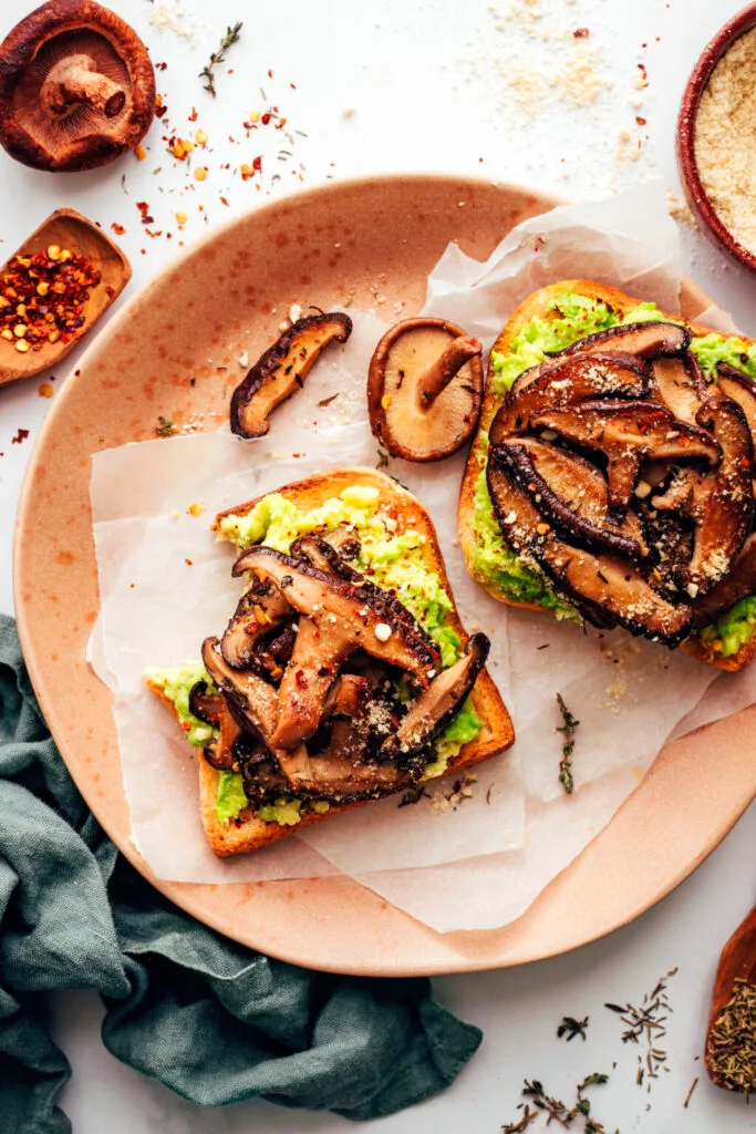 Mushroom Avocado Toast