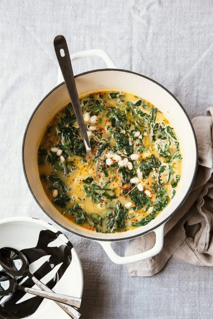 Creamy White Bean Soup With Kale