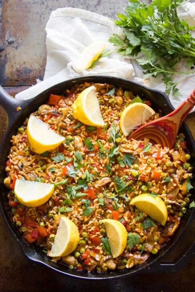 Vegan Mushroom Paella