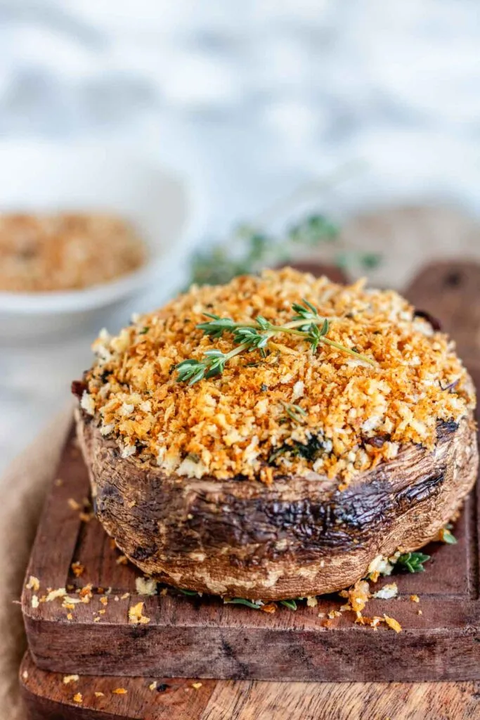 Stuffed Portobello Mushrooms with Wild Rice