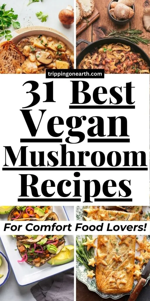 Vegan mushroom recipes pin