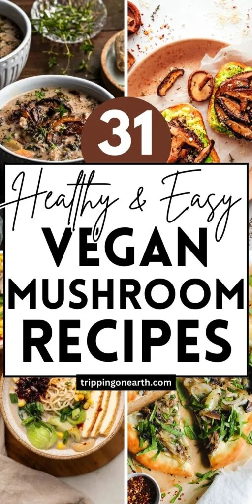 Vegan mushroom recipes pin
