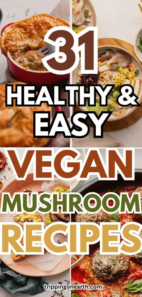 Vegan mushroom recipes pin