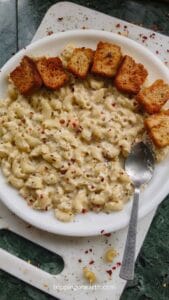 white cheddar mac and cheese